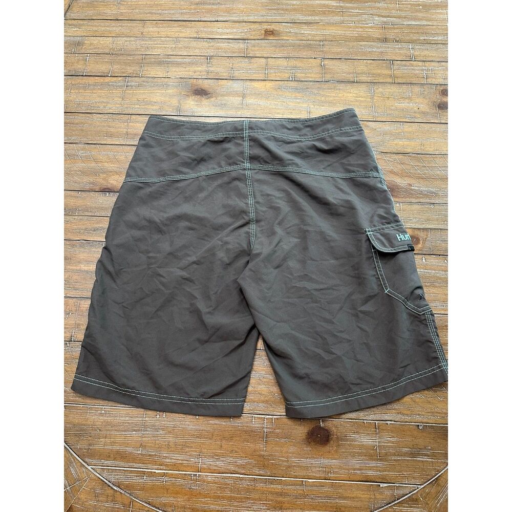 NWOT HURLEY PHANTOM GREY Board Shorts with aqua Accents Sz 34 - Picture 4 of 9